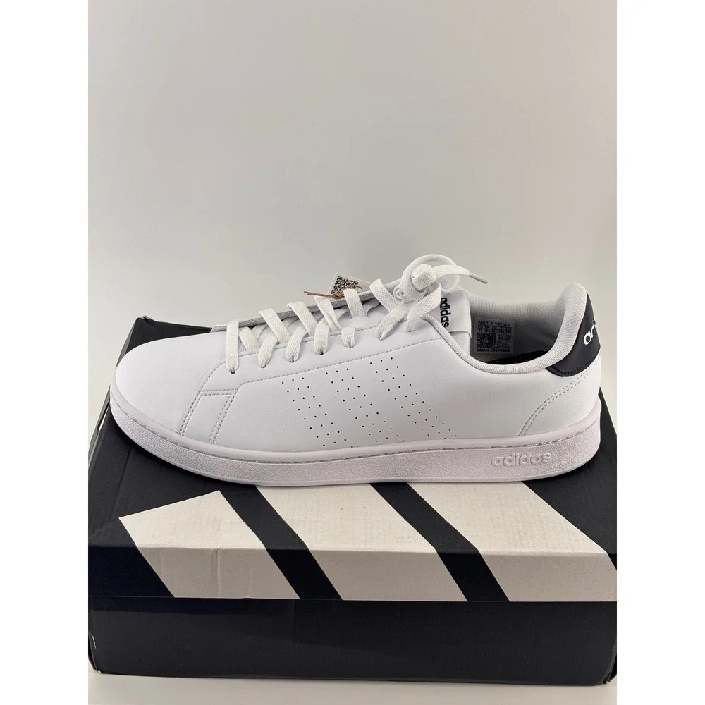 Adidas Advantage Sneakers Mens 11 White Navy GZ5299 Low Top Tennis New In Box